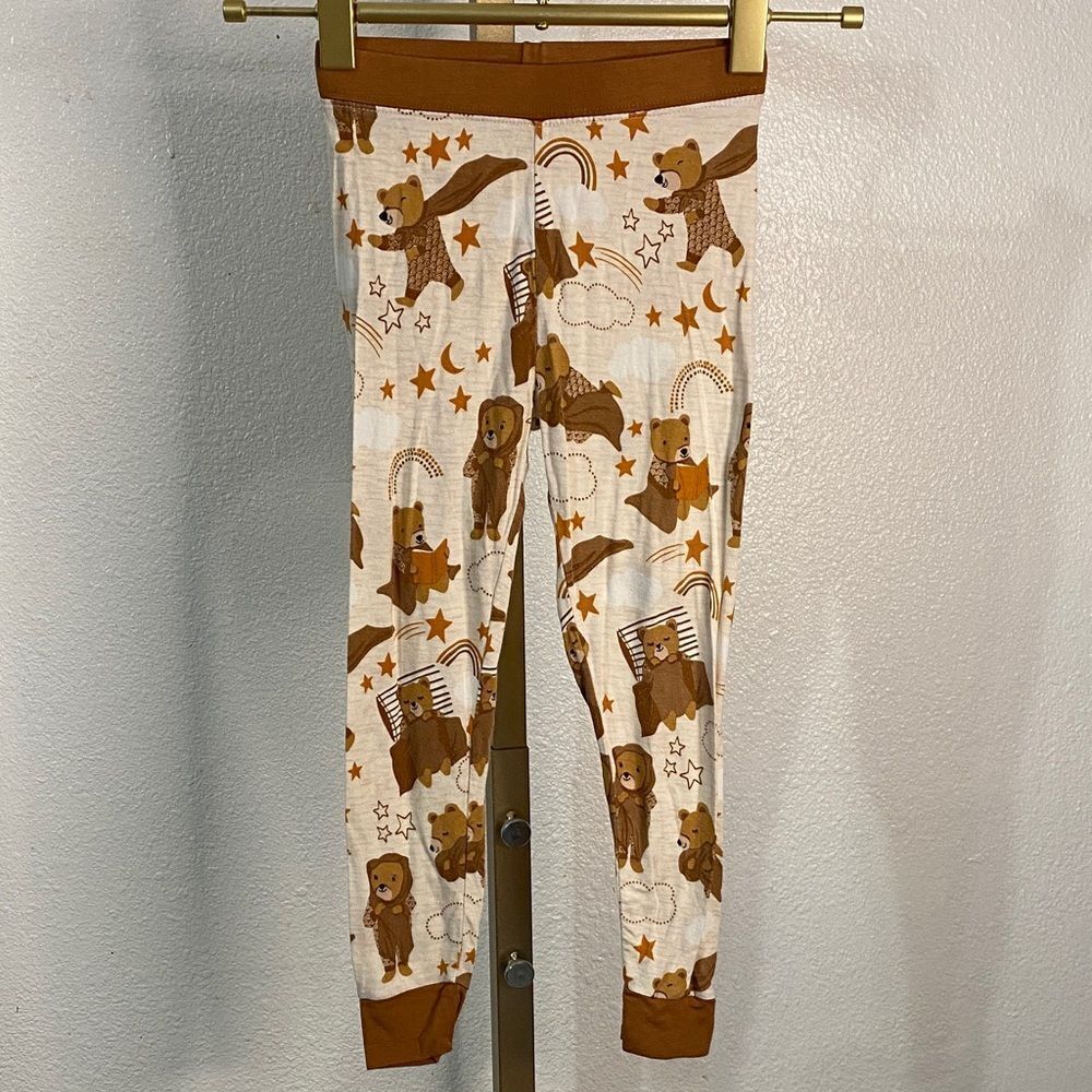 Little Sleepies- Bamboo Beary Sleepy Print PJ pants- 2T